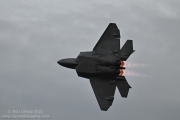 The F-22 Raptor can sure turn up the heat.